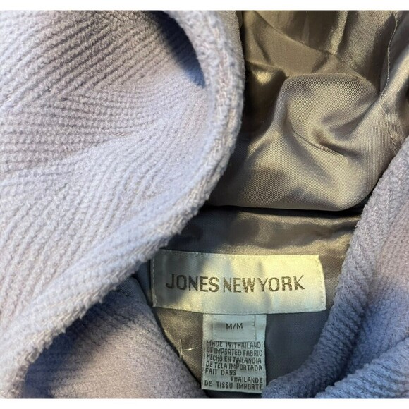Jones New York Horn Toggle Wool Blend Pea Coat Hooded Women's Size Medium EUC - Picture 5 of 9